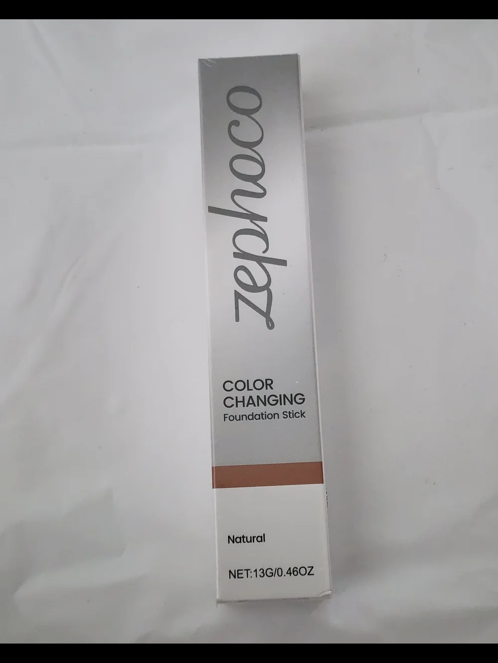 Zephocco Color Changing Foundation Stick - Natural - Silver/Beige. Sealed
